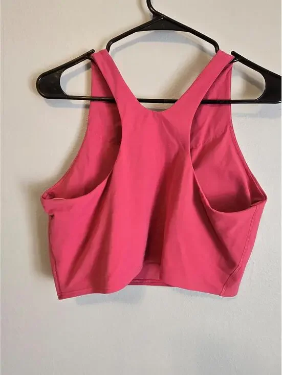 Athleta Conscious Crop Hibiscus Tea Pink Athletic/ Athletisure Tank (XL) - Picture 4 of 5